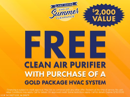 FREE Clean Air Purifier with Gold Package HVAC System Purchase in Hutto, TX | Limited-Time HVAC Upgrade Offer - SUMMER IS HERE AND SO ARE THE SAVINGS!

Enjoy these limited-time specials and keep your home cool and comfortable all season long.

Get a FREE Clean Air Purifier with the Purchase of a Gold Package HVAC System

*Financing is subject to credit approval. May not be combined with any other offer. Redeem at the time of service. No cash value. Conditions may apply. Call for details. Expires 9/30/2026.*

A dependable air conditioning system is essential for staying comfortable during the long Texas summers. We recently helped a Hutto homeowner upgrade their aging cooling equipment with a new high-efficiency air conditioning system that provided improved comfort, better energy performance, and greater peace of mind.

The homeowner had been dealing with increasing repair costs, inconsistent cooling throughout the home, and higher utility bills. Their older system was working harder to maintain comfortable temperatures, making replacement a more practical long-term investment. Rather than continuing to put money into an aging unit, they chose to explore a new system designed to improve reliability and efficiency.

Our Service Wizard comfort specialist performed a detailed evaluation of the home's cooling needs and reviewed several equipment options. Proper system sizing is one of the most important factors in HVAC performance, so we carefully selected a solution designed to maximize comfort, efficiency, and long-term value.

Modern air conditioning systems offer significant advantages over older equipment. Homeowners often experience improved airflow, quieter operation, more consistent temperatures, and lower monthly energy costs. High-efficiency systems are designed to deliver better cooling performance while consuming less energy, making them a smart investment for many Texas homeowners.

Now is also a great time to upgrade your indoor air quality. For a limited time, homeowners who purchase a Gold Package HVAC System will receive a FREE Clean Air Purifier, helping reduce airborne particles while promoting cleaner, healthier air throughout the home.

Flexible financing options help make system upgrades more accessible by allowing homeowners to spread payments over time while immediately enjoying the benefits of improved comfort, performance, and cleaner indoor air.

At Service Wizard, we believe every homeowner deserves honest recommendations and clear information when making important home comfort decisions. Our team takes the time to explain available options, answer questions, and help homeowners select the best solution for their needs and budget.

Project Highlights:

* Professional AC system installation
* High-efficiency air conditioning equipment
* Customized comfort recommendations
* Improved cooling performance
* Enhanced indoor comfort and airflow
* Lower potential energy costs
* Reduced risk of future repairs
* Certified HVAC professionals
* Trusted by homeowners throughout Central Texas
* FREE Clean Air Purifier with the purchase of a Gold Package HVAC System

Whether your current system is over 10 years old, experiencing frequent breakdowns, or simply struggling to keep up with the Texas heat, Service Wizard is here to help. Our experienced HVAC professionals provide expert AC installation and replacement services designed to keep Hutto homeowners cool, comfortable, and energy efficient year-round.