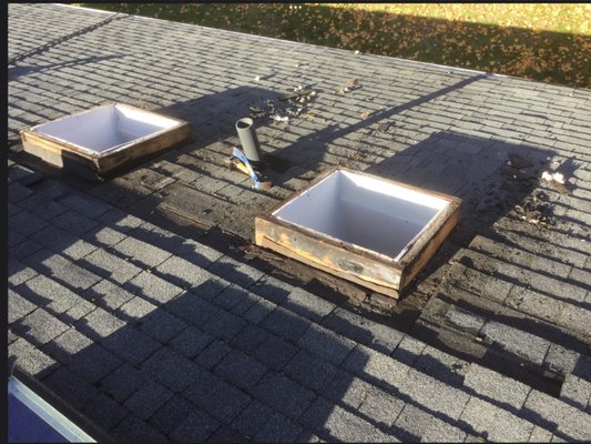 Roofing Skylight Repair Before Pic. - Roofing Skylight Repair New Flashing. Roofing Skylight Repair Before Pic. - Roofing Skylight Repair New Flashing.