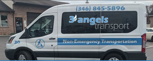 Door-through-door service - Unlike curb-to-curb services, 3 Angels provides door-through-door service.  Whether you require ambulatory assistance or a wheelchair, our highly trained staff is prepared to accommodate your needs from within your place of residence and safely escort and secure you in our vehicles. Upon arrival, our trained staff will escort you to check-in at your destination.