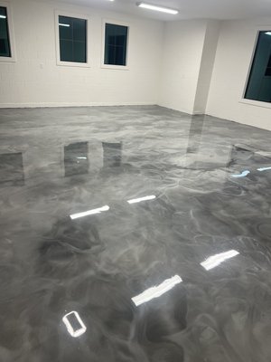 - Residential - 900sqft Metallic - This was a 900 square foot garage that customer decided to go with a stainless, element metallic! - Residential - 900sqft Metallic - This was a 900 square foot garage that customer decided to go with a stainless, element metallic!