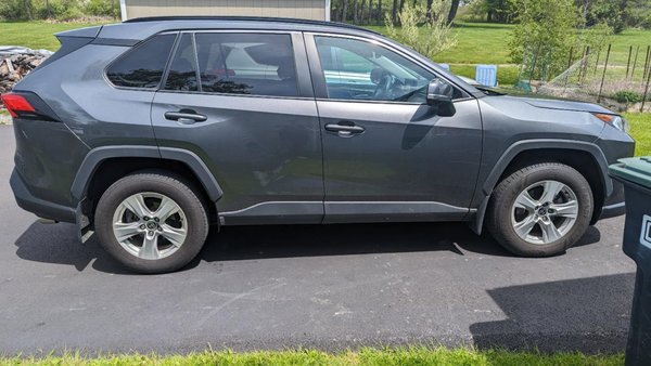 Exterior detail - The 2020 rav4 wasn't in real bad shape but desperately needed a wash. So I pre-washed the vehicle Hand scrub the wheels foam came in the vehicle then carefully hand wash the entire vehicle. Then thoroughly rinsed. Applied a hydrocoat rinsed then hand dried. Also applied h2o guard and gloss spray and wipe with finishing microfiber towel the entire vehicle second of protectant replied with graphene detail spray. Added a tire dressing to all four tires and all worn out black plastic Exterior detail - The 2020 rav4 wasn't in real bad shape but desperately needed a wash. So I pre-washed the vehicle Hand scrub the wheels foam came in the vehicle then carefully hand wash the entire vehicle. Then thoroughly rinsed. Applied a hydrocoat rinsed then hand dried. Also applied h2o guard and gloss spray and wipe with finishing microfiber towel the entire vehicle second of protectant replied with graphene detail spray. Added a tire dressing to all four tires and all worn out black plastic