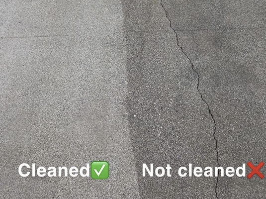 Before & After - We are a locally owned and operated business, specializing in residential areas, cleaning driveways, front door walkways, patios and more! We make sure to use the appropriate chemicals depending on the surface being worked on. We take our precision to the next level making sure your home is cleaned for a better, much cleaner space.

Call us today for a free estimate!
