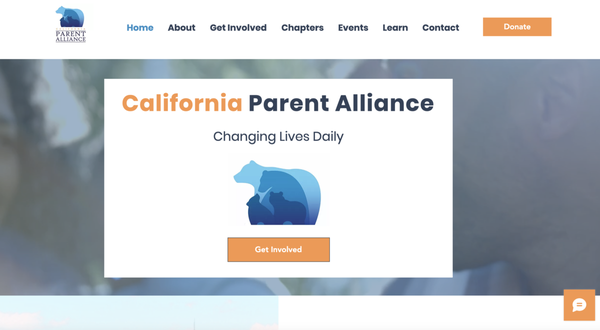 California Parent Alliance - Blue Beam Marketing deigned and implemented all needed items for this nonprofit. Complete website design, search engine optimization, events positing, and weekly emails.