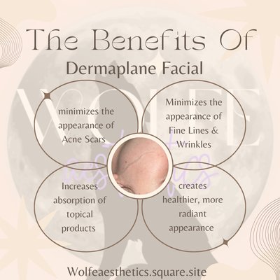 Dermaplaning - Dermaplane Facial! Exfoliating treatment that removes the top layer of skin and the peach fuzz giving you brighter skin, better product absorption,smoother texture & better makeup application! Everyone’s favorite “lunch time” treatment, as there’s not downtime and can be done by itself or in combination with a Facial! Dermaplaning - Dermaplane Facial! Exfoliating treatment that removes the top layer of skin and the peach fuzz giving you brighter skin, better product absorption,smoother texture & better makeup application! Everyone’s favorite “lunch time” treatment, as there’s not downtime and can be done by itself or in combination with a Facial!
