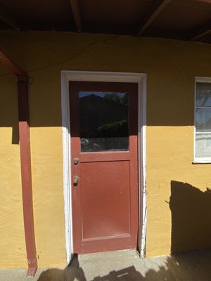R&R garage side door. - Replaced the old door with a new door, didn’t put any trim because customer didn’t have any at the time. Came back later and install trim unfortunately don’t have any pictures..