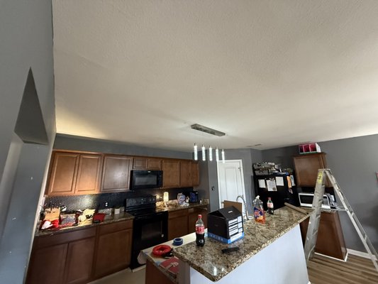 Tracy Light Install - Customer needed 5 recessed lights installed to brighten up this dark kitchen. Tracy Light Install - Customer needed 5 recessed lights installed to brighten up this dark kitchen.