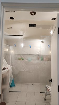 drywall patch - This patch work was done in one day! Drywall, Tape and Paint. drywall patch - This patch work was done in one day! Drywall, Tape and Paint.