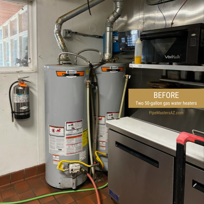 Upgrade Alert! Tankless Water Heater Installation - Our boy Mike was hard at work replacing two 50-gallon gas water heaters with two high-efficiency tankless water heaters! 💧⚡ Now, this home is enjoying endless hot water, lower energy bills, and more space!
Thinking about making the switch? Call Pipe Masters Plumbing today for expert water heater installations! 📞🚰 Upgrade Alert! Tankless Water Heater Installation - Our boy Mike was hard at work replacing two 50-gallon gas water heaters with two high-efficiency tankless water heaters! 💧⚡ Now, this home is enjoying endless hot water, lower energy bills, and more space!
Thinking about making the switch? Call Pipe Masters Plumbing today for expert water heater installations! 📞🚰