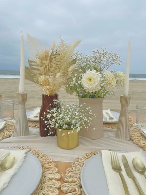 A Neutral Chic Beach Birthday with a Pop of Color - Our client wanted a neutral chic birthday theme with a pop of color for her beach birthday with all of her friends. We found the perfect location and set up for a wonderful afternoon in the sun. All of our services include set up and clean up, so you simply arrive, enjoy and leave when it’s time, absolutely no clean up involved! Book your PRFCT PCNC with us today!