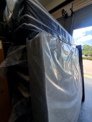 2 sided plush mattress new from factory - these clearance beds wont last long. made double sided so you can flip these beds.   these beds will last longer because they have double the material at half the price of everyone else's 1 sided beds