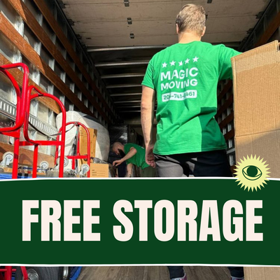 Free Storage Exclusive - Make your move stress-free and seamless with Magic Moving! 🚛 Book your move today and enjoy free storage for up to 2 months—the perfect solution for a smooth transition. Our professional team ensures safe, efficient, and hassle-free relocation. Don't wait—call us now at (206) 580-0968 to schedule your move and claim your free storage offer! 📦✨ Free Storage Exclusive - Make your move stress-free and seamless with Magic Moving! 🚛 Book your move today and enjoy free storage for up to 2 months—the perfect solution for a smooth transition. Our professional team ensures safe, efficient, and hassle-free relocation. Don't wait—call us now at (206) 580-0968 to schedule your move and claim your free storage offer! 📦✨