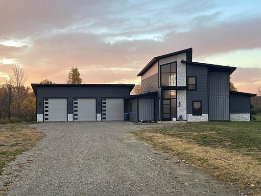 Shipping Container Home - We recently did an install on a customers' custom built, shipping container home. It was the most unique home we have ever installed door on. The customer went with 10-foot white flush doors with a mosaic window design. Shipping Container Home - We recently did an install on a customers' custom built, shipping container home. It was the most unique home we have ever installed door on. The customer went with 10-foot white flush doors with a mosaic window design.