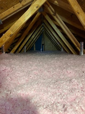 Insulation Installation - Before and after of a home we insulated