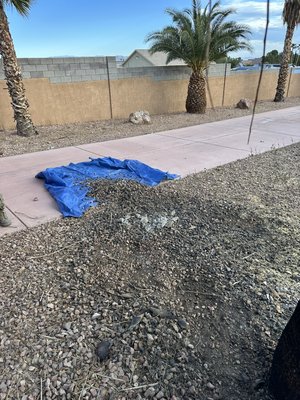 Rock removal - This project involved removing a large amount of landscape rock and hauling it away to clear the area for a cleaner, more usable space. We loaded out the material, cleaned up the site, and left the yard more open and manageable. Jobs like this are a great way to prep a property for new landscaping, upgrades, or general cleanup.
