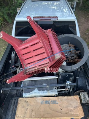 Shed clean out - Yard furniture removal and hauling Shed clean out - Yard furniture removal and hauling