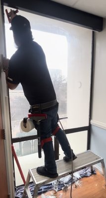Window film installs that matter to our customers - These film installations help with privacy as well as heat rejection to make rooms comfortable, at an affordable price. Window film installs that matter to our customers - These film installations help with privacy as well as heat rejection to make rooms comfortable, at an affordable price.