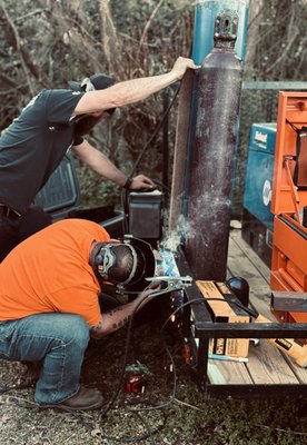 Mobile Welding - We bring the shop to you—offering on-site mobile welding services for farms, ranches, construction sites, and more. Whether it’s emergency repairs or custom work, we show up ready to get the job done. Mobile Welding - We bring the shop to you—offering on-site mobile welding services for farms, ranches, construction sites, and more. Whether it’s emergency repairs or custom work, we show up ready to get the job done.