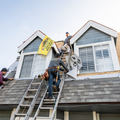 Asphalt Shingle Installation - Deteriorating wood shake roof replaced with asphalt shingle