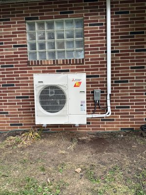 High efficiency heat pump - This is a system by Mitsubishi Heating and cooling. With Mitsubishis hyper heating technology. We are able to provide industry leading heating at LOWWWWW outdoor air temperatures. So no more of those luxe warm temps coming from your ducts in the winter time. 

Not to mention these systems are inverter driven so they cook very well. Also some models qualify for federal tax credits(should the homeowner meet the guidelines)