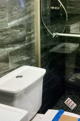 Bathroom remodel - This entire bathroom was gutted and remodeled for our clients.