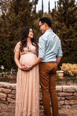 Kim and Vu's Maternity Shoot - Kim and Vu's Maternity Shoot at Arlington Garden in Pasadena