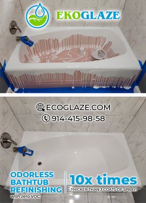 100 years old sink was given a new life. - An old sink was sanded, washed and Reglazed with odorless epoxy eco reglazing. A new life has been given to the 100 years old sink. A sink looks like a new on the picture.
Up to 5 years warranty on all our jobs.
The owner was very very pleased with our job. 100 years old sink was given a new life. - An old sink was sanded, washed and Reglazed with odorless epoxy eco reglazing. A new life has been given to the 100 years old sink. A sink looks like a new on the picture.
Up to 5 years warranty on all our jobs.
The owner was very very pleased with our job.