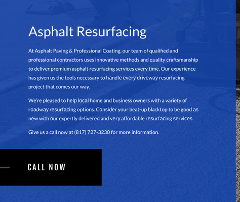 Asphalt Resurfacing - At Asphalt Paving & Professional Coating, our team of qualified and professional contractors uses innovative methods and quality craftsmanship to deliver premium asphalt resurfacing services every time. Our experience has given us the tools necessary to hаndlе еvеrу drіvеwау resurfacing project that comes our way.