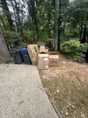 Big Trash Removal - Not to much of a mess but enough that you would want it gone, and that's what we are here for. Big Trash Removal - Not to much of a mess but enough that you would want it gone, and that's what we are here for.