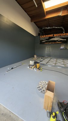 Luxury Garage Transformation – Epoxy Floor and paint& LED Lighting - We completed a full garage transformation for this project. The goal was to create a modern showroom-style garage with a durable epoxy floor and professional hexagon LED lighting.
Our work included:
• Surface preparation and deep cleaning
• Professional epoxy floor coating installation
• Custom metallic epoxy finish with decorative effects
• Installation of modern hexagon LED lighting system
• Careful layout and ceiling mounting of lighting panels
The epoxy flooring provides a strong, durable, and easy-to-clean surface, while the hexagon lighting gives the garage a luxury showroom appearance.
This type of upgrade is perfect for car enthusiasts, workshops, and modern garages.
If you are looking to upgrade your garage with epoxy flooring or modern lighting, feel free to contact us.
Mr T Bay Services
Free Estimates Available Luxury Garage Transformation – Epoxy Floor and paint& LED Lighting - We completed a full garage transformation for this project. The goal was to create a modern showroom-style garage with a durable epoxy floor and professional hexagon LED lighting.
Our work included:
• Surface preparation and deep cleaning
• Professional epoxy floor coating installation
• Custom metallic epoxy finish with decorative effects
• Installation of modern hexagon LED lighting system
• Careful layout and ceiling mounting of lighting panels
The epoxy flooring provides a strong, durable, and easy-to-clean surface, while the hexagon lighting gives the garage a luxury showroom appearance.
This type of upgrade is perfect for car enthusiasts, workshops, and modern garages.
If you are looking to upgrade your garage with epoxy flooring or modern lighting, feel free to contact us.
Mr T Bay Services
Free Estimates Available