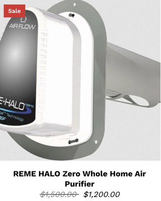 REME HALO Zero Whole Home Air Purifier - The REME HALO Whole Home Air Purifier can be installed in any air conditioning system to improve air quality throughout your whole home. The REME HALO is now available in the San Antonio area and the Austin area with installation by a licensed HVAC team included, 5-year warranty, 0% APR financing (with approved credit), 1-year supply of AC Filters, military discounts, and more. Please, contact us at 210-960-7723 for more details or place your order on our website, and we will contact you to schedule your installation... Utilizing RGF’s proprietary aGHP-Cell™ technology, REME HALO®Zero creates low level, airborne Gaseous Hydrogen Peroxide (aGHP™) throughout the air-conditioned space reducing bacteria, viruses, odors, mold, allergens and dust at the source.