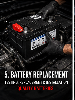 Battery replacement & Diagnostic Services - Customer was experiencing vehicle starting and performance issues. A100 Auto Repair N More performed diagnostic testing, identified the issue, and provided battery-related services to restore reliable operation. Battery replacement & Diagnostic Services - Customer was experiencing vehicle starting and performance issues. A100 Auto Repair N More performed diagnostic testing, identified the issue, and provided battery-related services to restore reliable operation.