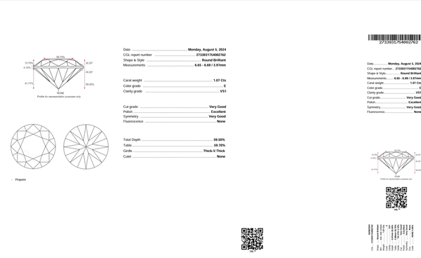Diamond appraisals - We provide diamond appraisals tailored for clients who require authorization or insurance documentation. Our service guarantees precise and detailed evaluations to meet each client's specific needs.