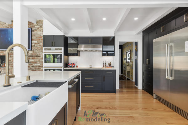 Kitchen & Bathroom Remodel - This remodel is a custom made european style cabinet, 2" Calacatta quartz countertop with Miele Appliances Kitchen & Bathroom Remodel - This remodel is a custom made european style cabinet, 2" Calacatta quartz countertop with Miele Appliances