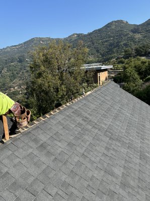 Ridge replacement - This was a removal and replace of old ridge. Before we installed the new ridge we installed WIP 300ht then installed the new ridge. Ridge replacement - This was a removal and replace of old ridge. Before we installed the new ridge we installed WIP 300ht then installed the new ridge.