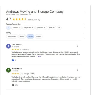 4.7 Stars on Google Reviews! - Please take a moment to check us out on Google!  We have over 600 customer reviews!