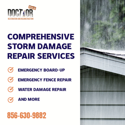 We do storm damage! - ast & Reliable Storm Damage Repairs—Restoring Your Home with Care!
Storms can strike unexpectedly, causing damage to your home from high winds, rain, hail, or fallen trees. At Doctor Fix-It, we provide fast and professional storm damage repairs to get your property back in shape quickly. From roofing to fences, our experienced team ensures high-quality craftsmanship and a job well done.
With years of experience, we handle your repairs with precision, giving you peace of mind knowing your home will be restored to full function and beauty.
Trust Doctor Fix-It for dependable storm damage repairs—your home is in good hands! 📞 We do storm damage! - ast & Reliable Storm Damage Repairs—Restoring Your Home with Care!
Storms can strike unexpectedly, causing damage to your home from high winds, rain, hail, or fallen trees. At Doctor Fix-It, we provide fast and professional storm damage repairs to get your property back in shape quickly. From roofing to fences, our experienced team ensures high-quality craftsmanship and a job well done.
With years of experience, we handle your repairs with precision, giving you peace of mind knowing your home will be restored to full function and beauty.
Trust Doctor Fix-It for dependable storm damage repairs—your home is in good hands! 📞