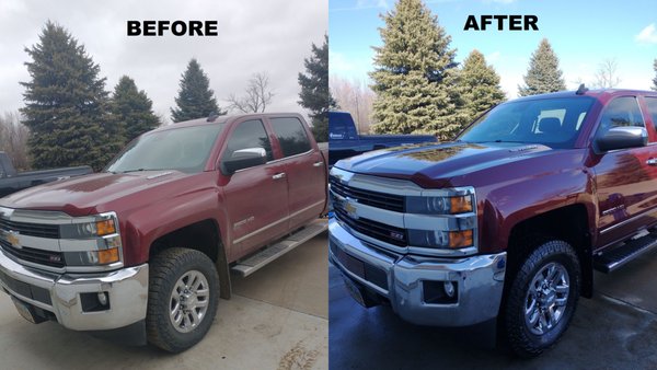 Full Detail On This Beautiful Truck - This was a complete interior + exterior detail. Waxed and buffed with ceramic coat. Full Detail On This Beautiful Truck - This was a complete interior + exterior detail. Waxed and buffed with ceramic coat.