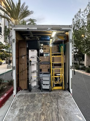 Office removal - The first photo was when we loaded up a full apartment for their new home! Took me and the crew about 5.5 hours and the clients were at their new home within the same day! The 2nd photo is when me and the team had the opportunity to clean out their whole office!