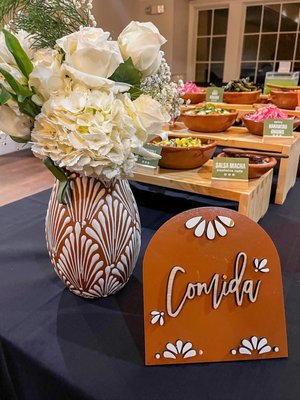 Wedding Taco Bar Catering - At Sabores Komali Catering, we specialize in creating elegant wedding experiences where every detail matters. For this celebration, our team designed a menu that highlighted the vibrant flavors of Mexican cuisine with refined presentation and thoughtful service. Each dish was crafted with fresh ingredients and care, resulting in a meal that was both beautiful and delicious. Our goal is always to deliver a seamless, detail-oriented experience so couples and their guests can simply enjoy the celebration. Wedding Taco Bar Catering - At Sabores Komali Catering, we specialize in creating elegant wedding experiences where every detail matters. For this celebration, our team designed a menu that highlighted the vibrant flavors of Mexican cuisine with refined presentation and thoughtful service. Each dish was crafted with fresh ingredients and care, resulting in a meal that was both beautiful and delicious. Our goal is always to deliver a seamless, detail-oriented experience so couples and their guests can simply enjoy the celebration.