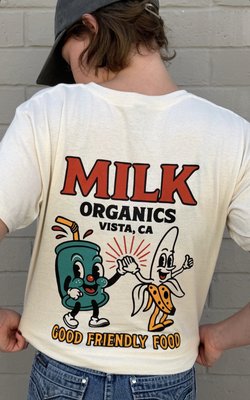 Milk Organics Tees - Always fun working with Milk and their incredibly talented artists! Milk Organics Tees - Always fun working with Milk and their incredibly talented artists!