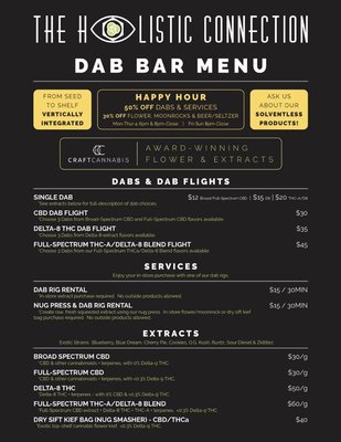 Dab Bar Medu - Dab Bar Menu