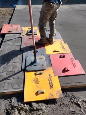 Stamped concrete patio - This project was a custom stamped patio on a custom home in Monroe wa Stamped concrete patio - This project was a custom stamped patio on a custom home in Monroe wa