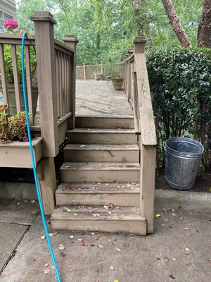 Deck Pressure Wash - This pressure washing of a deck made it look great. Time for some sanding and then some painting. Deck Pressure Wash - This pressure washing of a deck made it look great. Time for some sanding and then some painting.