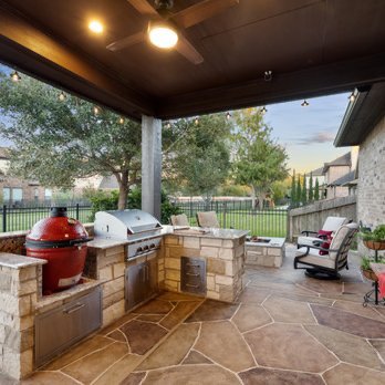 Williams outdoor kitchen - This is an outdoor kitchen installed by TruLine GC for the Williams family in Austin, Texas Williams outdoor kitchen - This is an outdoor kitchen installed by TruLine GC for the Williams family in Austin, Texas