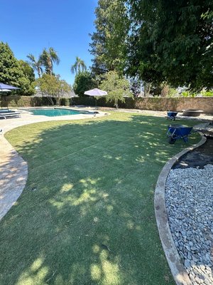 Backyard landscape Renew - Backyard needed a little help and some redoing At customer satisfaction