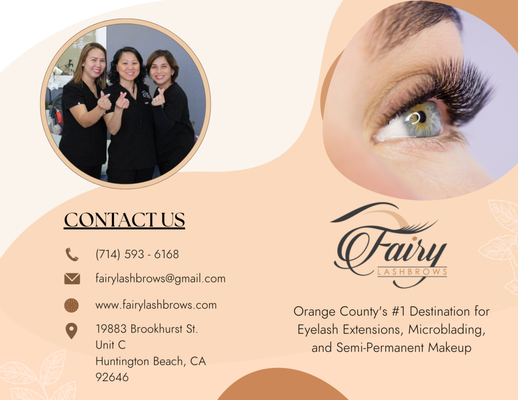 Fairylash Brochure - Our brochure as of 2023 complete with our services and prices Fairylash Brochure - Our brochure as of 2023 complete with our services and prices