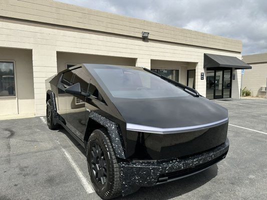 2024 Tesla cybertruck being protected with Ppf - Paint protection film are better known as Ppf is a film that helps you protect your car from scratches or any road hazards that may come your way. All film comes with a 10 year warranty and it protects your cars against the UV rays.