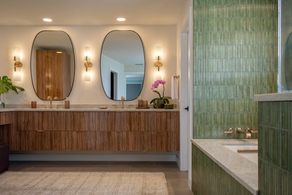 Modern spa remodel - This client requested a primary bathroom that feels like an earthy, modern spa. We took this room down to the studs and created a bathroom they love. Modern spa remodel - This client requested a primary bathroom that feels like an earthy, modern spa. We took this room down to the studs and created a bathroom they love.