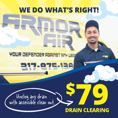 Drain Clearing - $79 - Clogged Drain? We’ll Clear It for Just $79!

Slow or backed-up drains? Don’t wait for a bigger mess! Our $79 Drain Clearing service removes blockages fast, so your plumbing runs smoothly again.

✅ We’ll clear any drain with an accessible cleanout
✅ Fast, professional service—no hidden fees
✅ Includes a warranty on all cleared drains