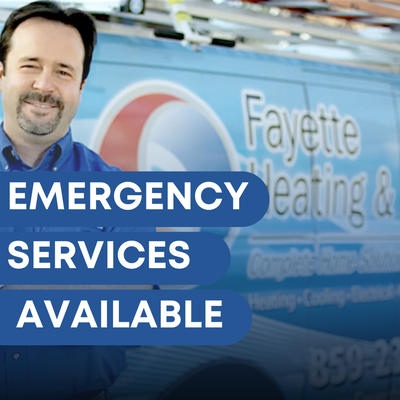 Emergency Services Available - Have a plumbing, HVAC, or electrical emergency? Call Fayette for fast, reliable, emergency service. Emergency Services Available - Have a plumbing, HVAC, or electrical emergency? Call Fayette for fast, reliable, emergency service.